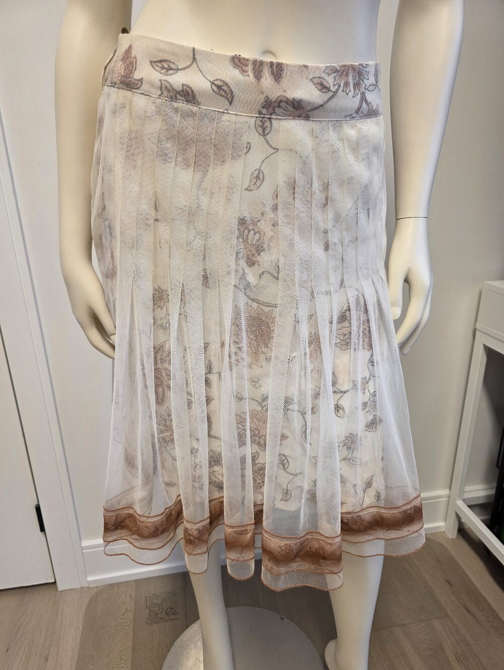 Polen Poe Tulle sheer Midi skirt Boho S